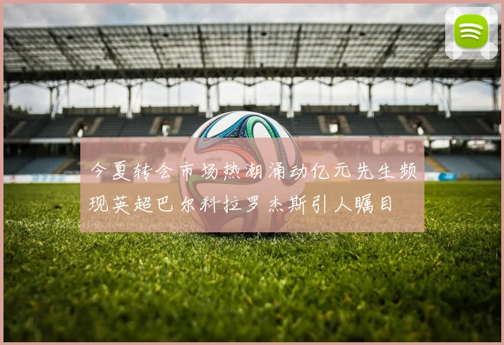 今夏转会市场热潮涌动亿元先生频现英超巴尔科拉罗杰斯引人瞩目